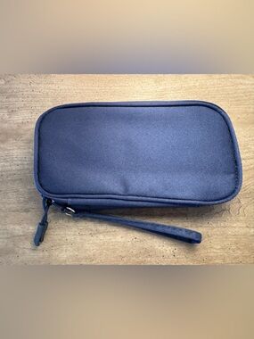 Navy Blue Wristlet Travel Bag